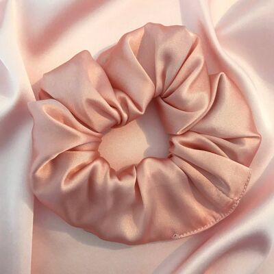 Silk Astrid Super Scrunchie-Oyster Pink