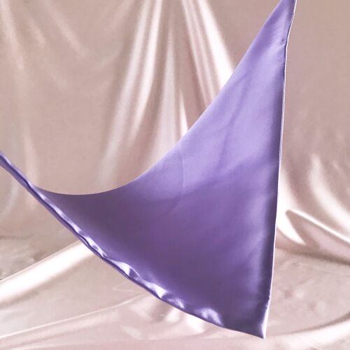 Silk Audrey Headscarf-Lilac