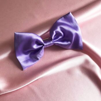 Silk Lily Hair Bow-Oyster Pink 2