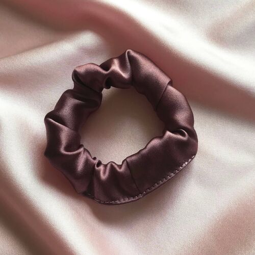 Silk Mini Astrid Scrunchie 22 colours-Dusk Purple