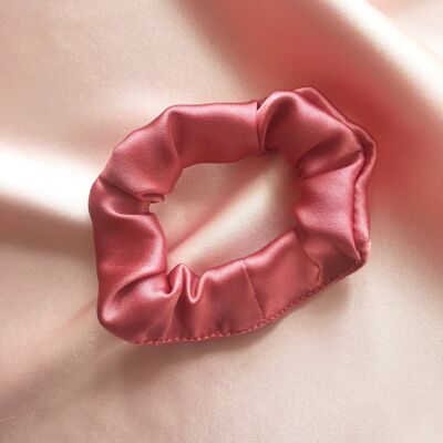 Mini Scrunchie de Seda Astrid 22 colores-Pétalo de Rosa