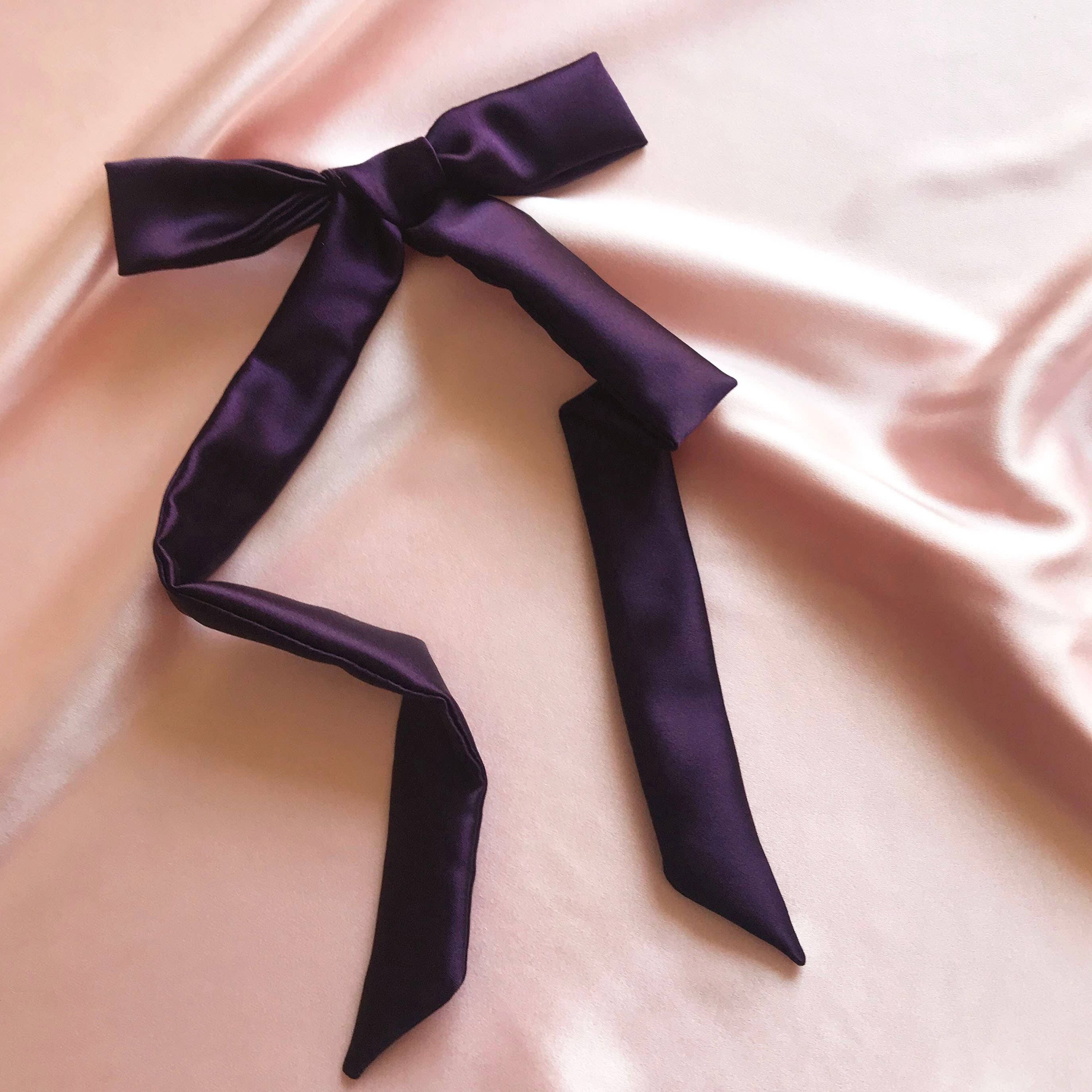 Silk Tess Hair Ribbon-Ametista