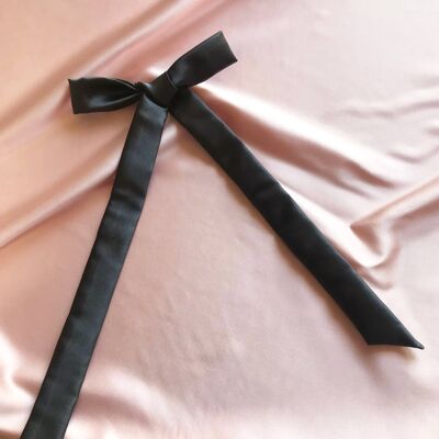 Soie Tess Cheveux Ruban-Gris Foncé