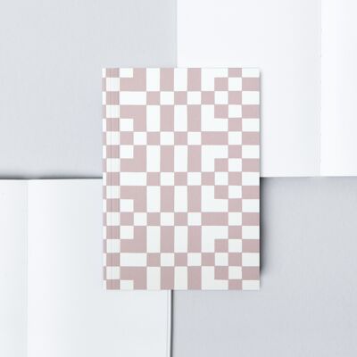 Limited Edition | A6 Pocket Layflat Notebook Dotted Pages - Otti Print in Cameo Pink