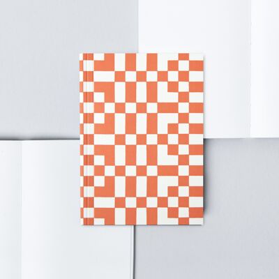 Limited Edition | A6 Pocket Layflat Notebook Plain Pages - Otti Print in Rust