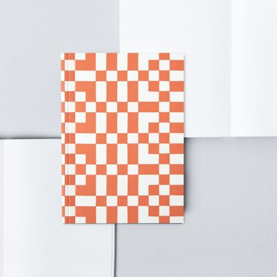Limited Edition | A6 Pocket Layflat Notebook Plain Pages - Otti Print in Rust