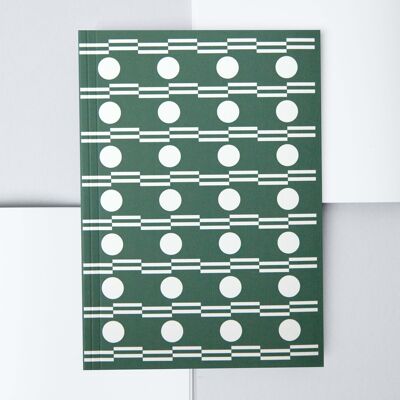 Limited Edition | A5 Layflat Daily Planner - Benita Print in Forest Green