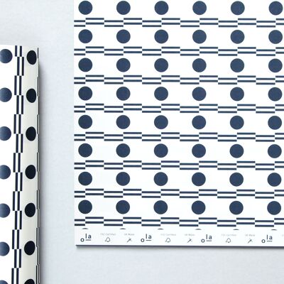 Patterned Papers - Benita print in Navy & White