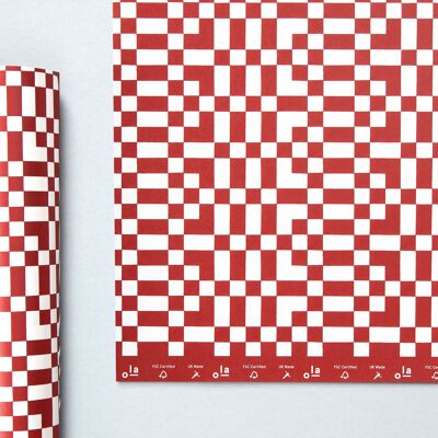 Patterned Papers - Otti print in Mulberry Red