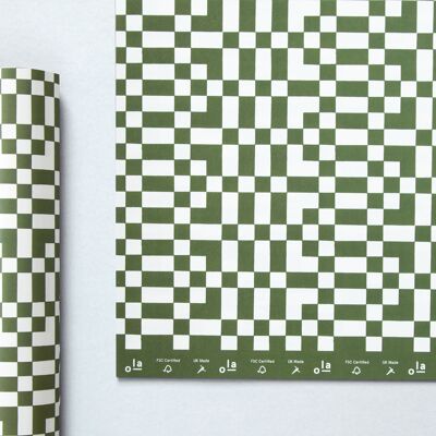 Patterned Papers - Otti print in Olive Green