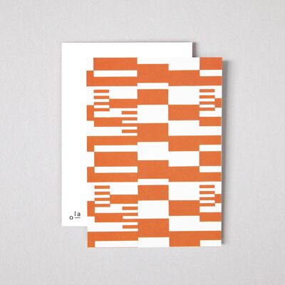 Limited Edition Single Postcard | Anni print in Orange