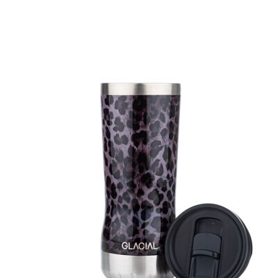 GLACIAL Bicchiere Nero Leopardo 350ml