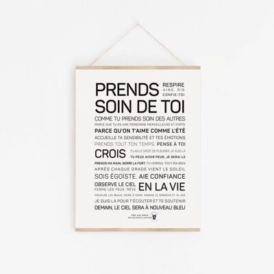 Affiche Prends soin de toi - A4