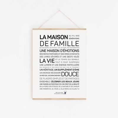Family House Poster - A4