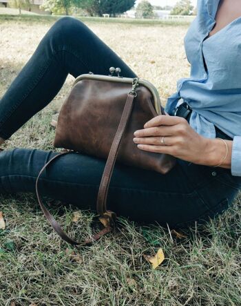 Sac en cuir rétro au style vintage authentique - PATCHI 1 6