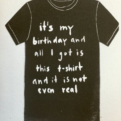 Card Birthday shirt
