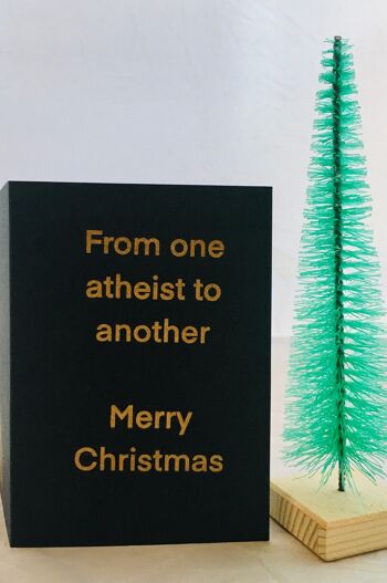 Carte Noël Athée