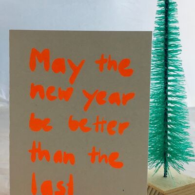Card May the new year
