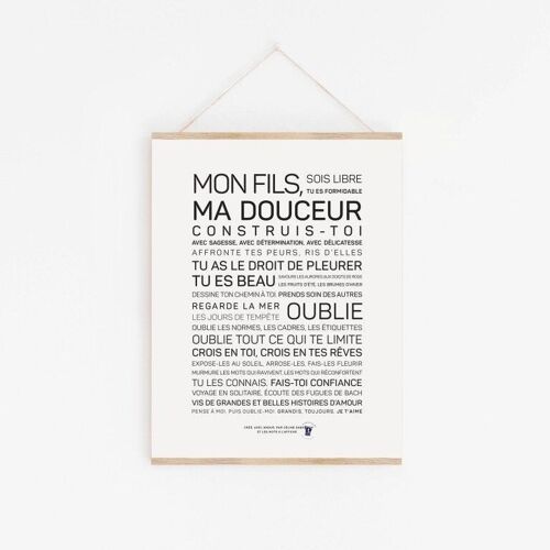 Affiche Mon fils, ma douceur - A4