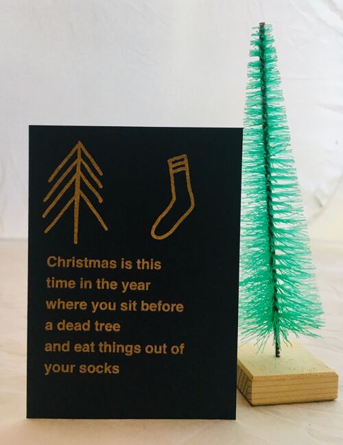 Karte WeihnachtenSocks