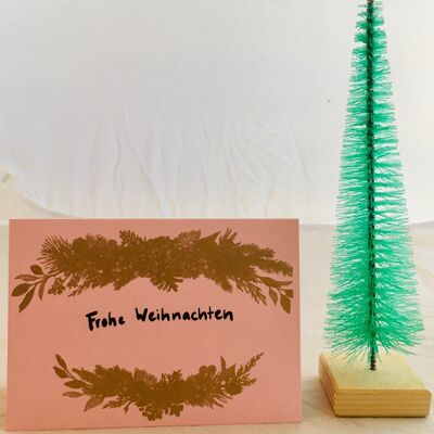 Card Christmas pink