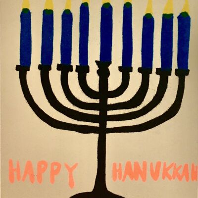 Card Happy Hannukah