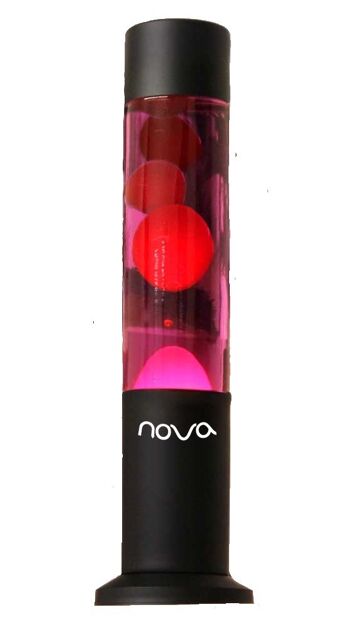 Lampe à lave Nova. Liquide violet/Cire rouge 2