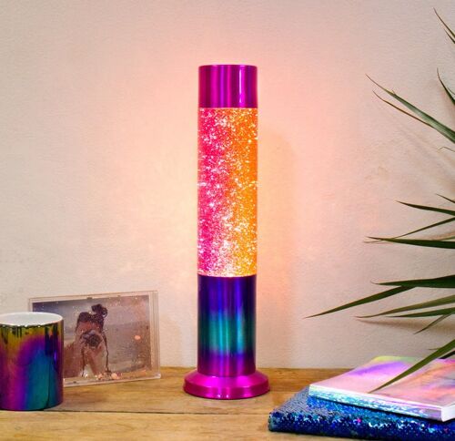 Nova Rainbow Glitter Lamp