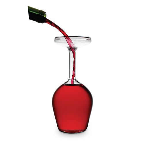 Upside Down Wine Glass (Full Bottle)