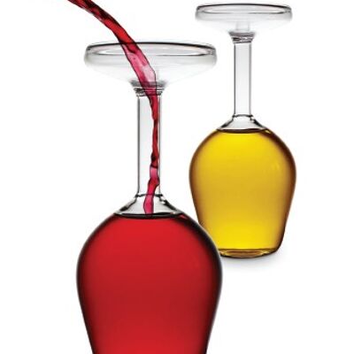 Bicchiere da Vino Capovolto 375 ml (Set di 2)
