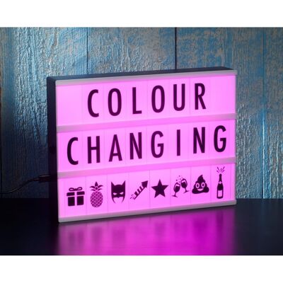 Colour Changing Cinema Light Box