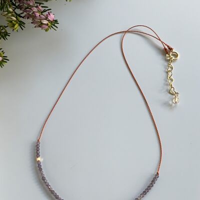 Short Choker Necklace Iolite