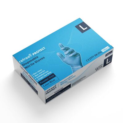Nitrile Gloves – PPE Class III - L