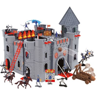 La Tour du Roi - Fortified Castle + Dungeon + Knights + Dragon + Accessories - STARLUX - From 3 years old - 404002-AN