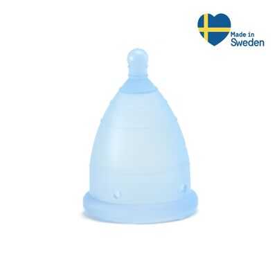 MonthlyCup – Menstruationstasse hergestellt in Schweden | Größe Mini | für die ersten Jahre der Menstruation | Wiederverwendbar | 100 % medizinisches Silikon