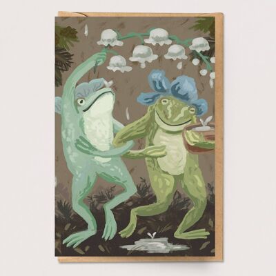 Frog Rain Dance Card
