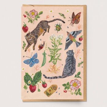 Carte de jardin de chat