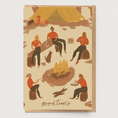 Carte de feu de camp Good Times