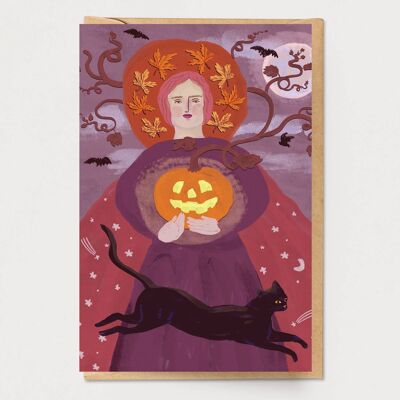 Tarjeta de Reina de Halloween