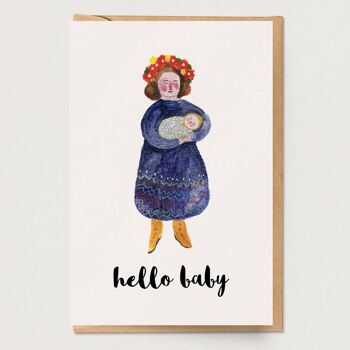 Bonjour bébé carte