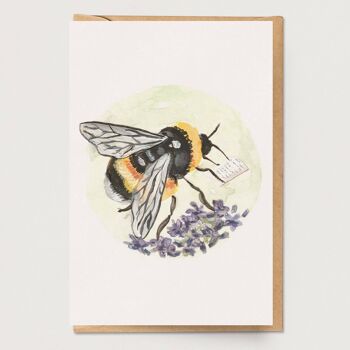 Carte de correspondance d'abeille