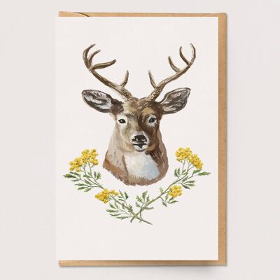 Deer Portrait Card