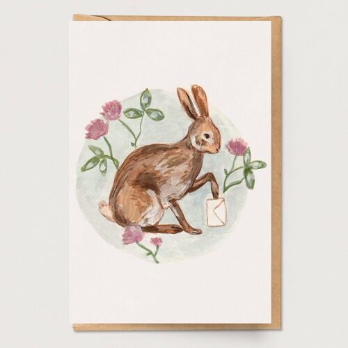 Rabbit Penpal Card