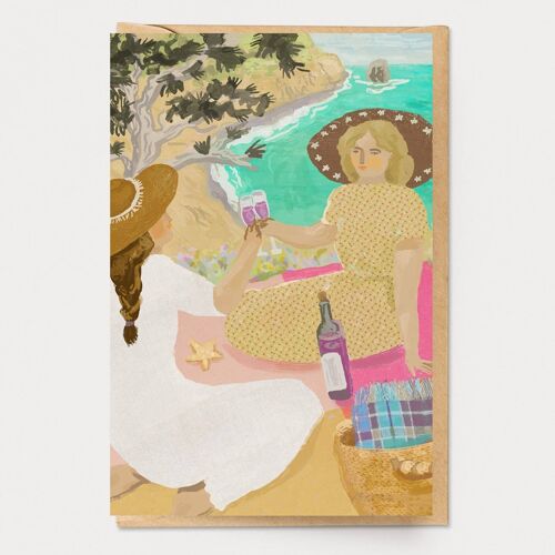 Wine by the Sea Card