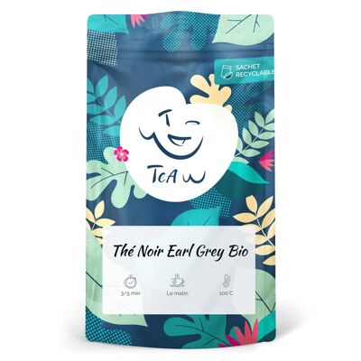 Organic Earl Gray black tea (Bulk bag: 100 g)