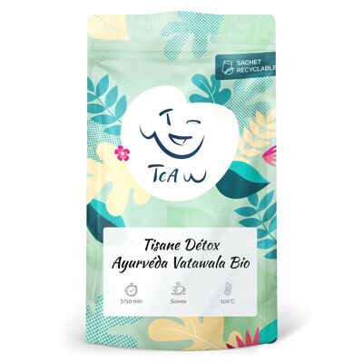 Té de hierbas orgánico Ayurveda Vatawala Detox (Bolsa a granel: 100 g)