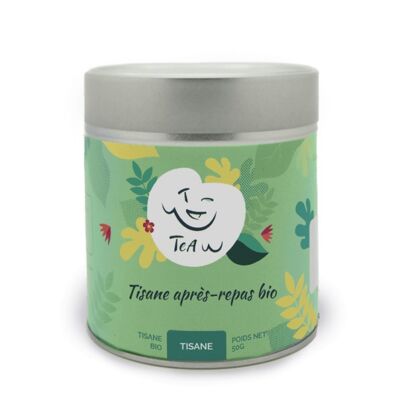 Organic after-meal herbal tea (Metal box: 50 g)