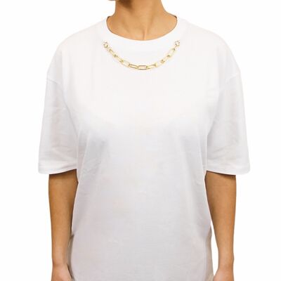 Camiseta blanca & chainz arena gold