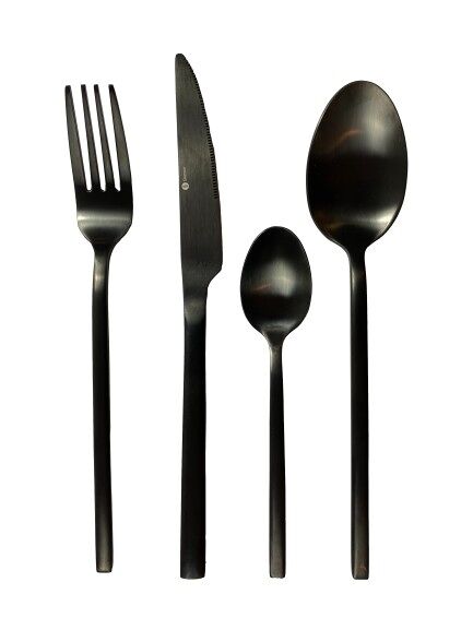 Gemeo Rakin Design Cutlery 16pcs set Black