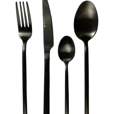 Gemeo Rakin Design Cutlery 16pcs set Black